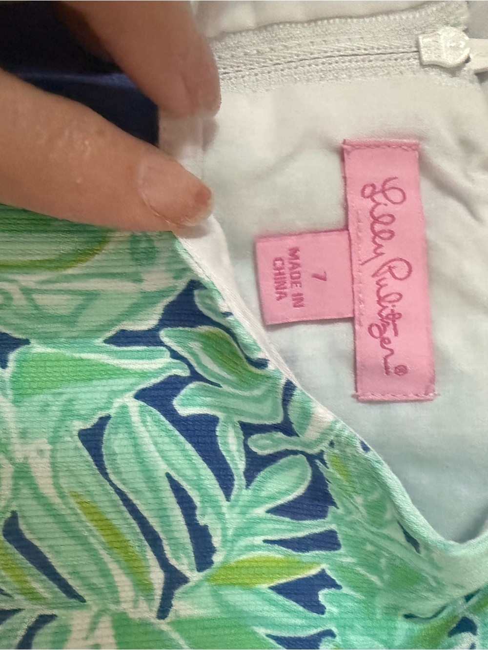 Lilly Pulitzer Blue, Green & Aqua Pandas and Bamboo Leaf-Print Dress
